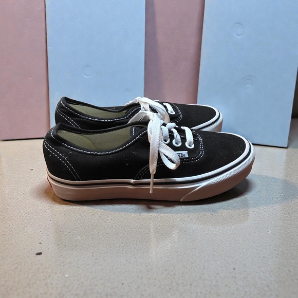 Vans Classic Black and White Sneakers - Picture 2 of 7